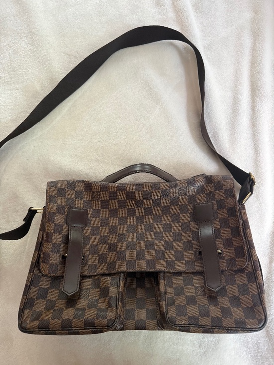 Louis Vuitton Handbags - LV Louis Vuitton cross body messenger bag vintage briefcase damier ebene